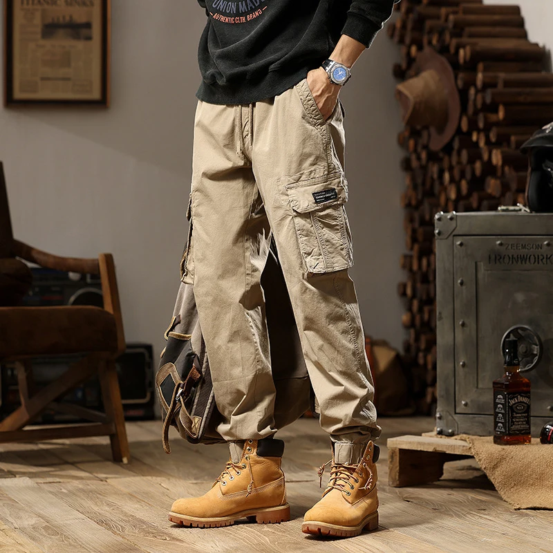 Men's Summer Work Pants 2026 Straight Leg Loose Fit High Street Retro Trendy American High-End Men's Clothing