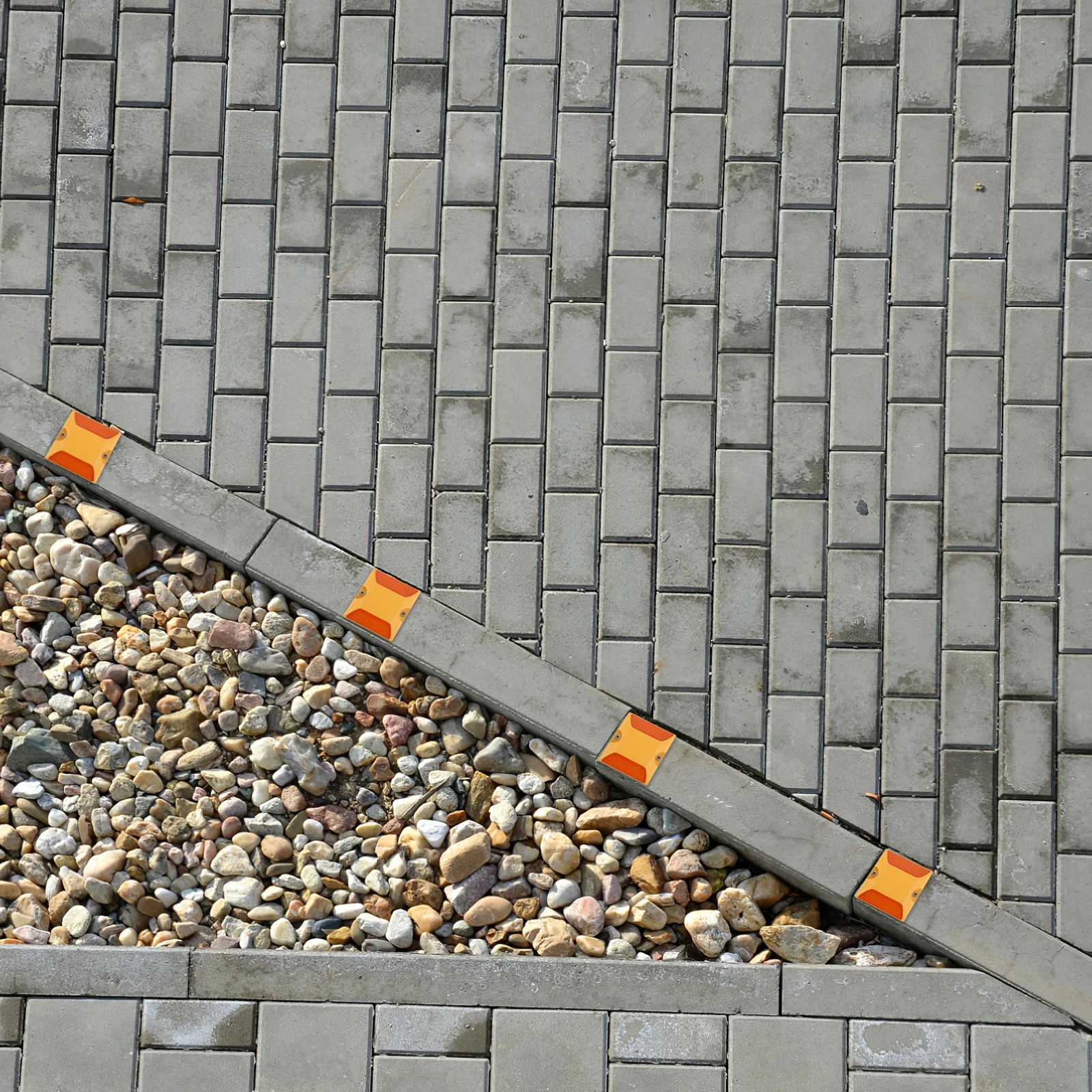 10 Stuks Reflecterende Road Markers Dubbelzijdig Hoge Zichtbaarheid Plastic Studs Voor Trottoir Parkeerplaats Vangrail Lane Reflectoren