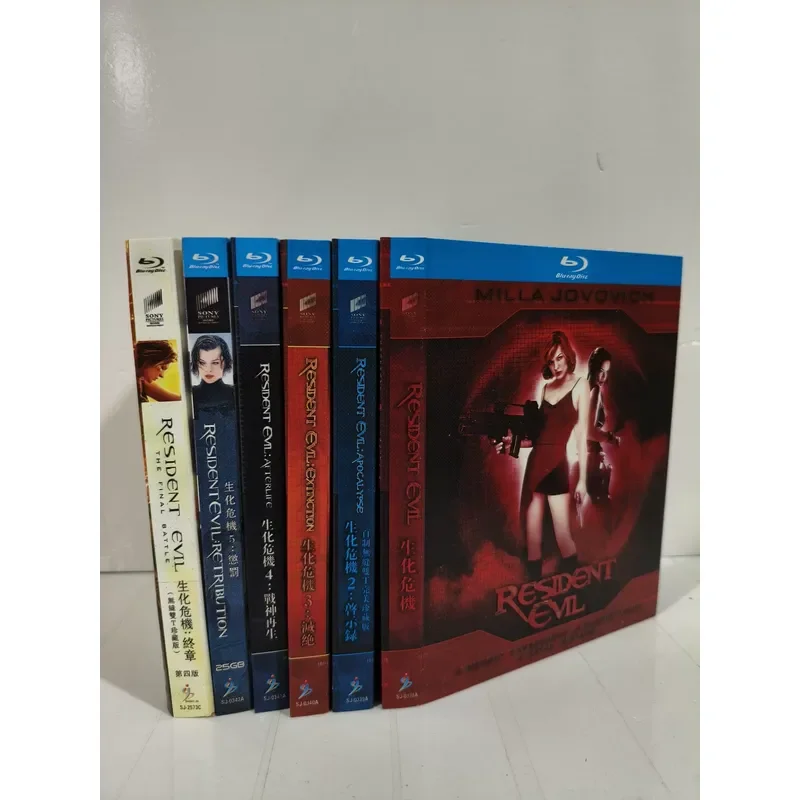 Resident Evil 1-6 Blu-ray Discs Boxed Collector's Edition Brand New Unopened High Definition Image Quality Support
