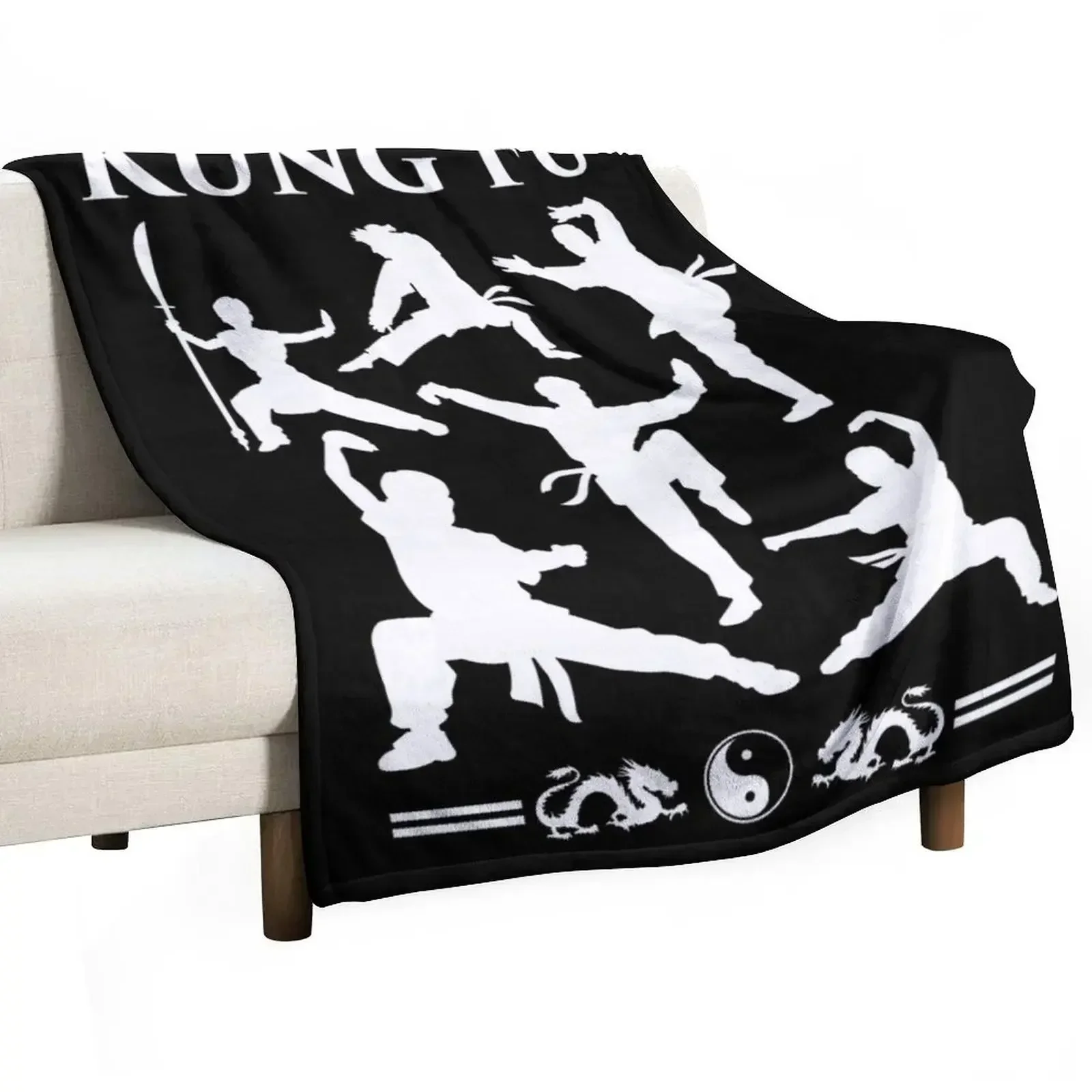 Kung Fu Throw Blanket Furry Blankets For Bed Blankets