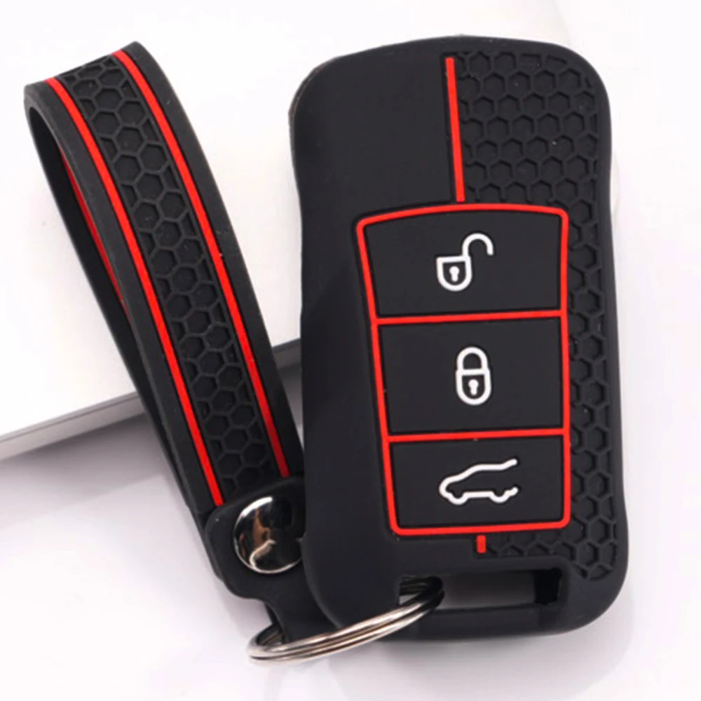 Protective Key Cover With Chain For Porsche 911 911 GT3 Cayenne Macan Panamera Cayman Boxster 718 Taycan Carrera Anti Slip