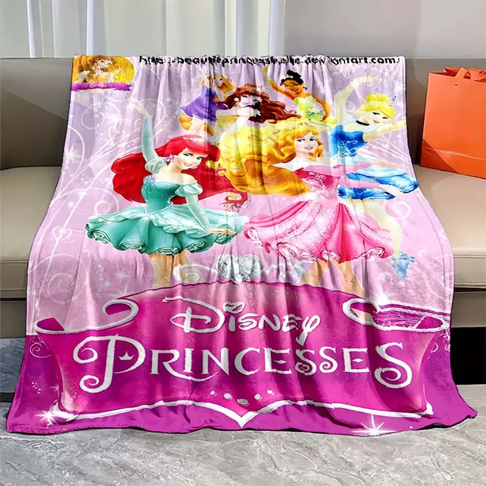 Disney Black Princess Soft Blanket Baby Boy Girl Blanket Figure Bed Cover Soft Fluffy Throw Bed/Crib/Sofa for Children Kid Gift