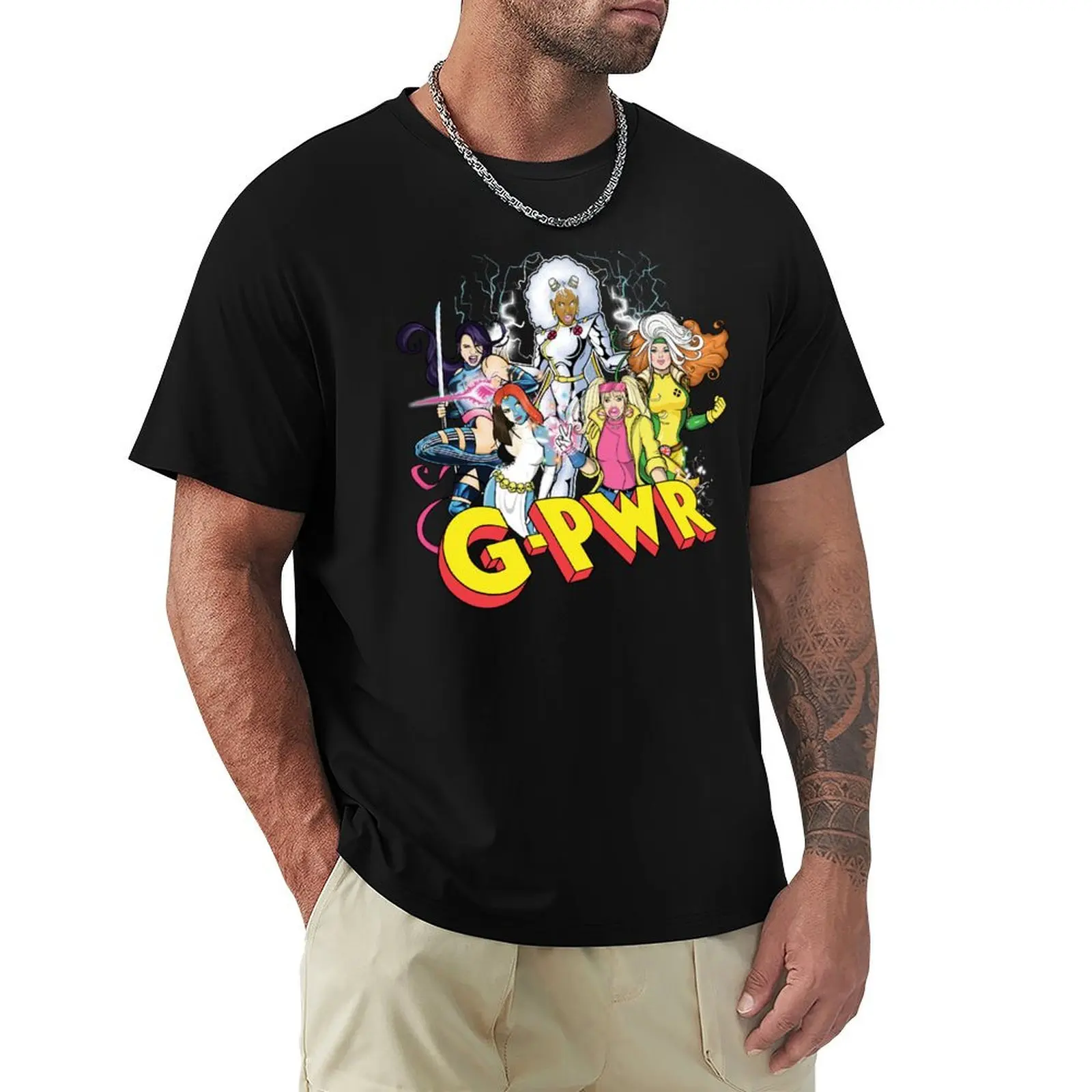 G-PWR CLOSE GROUP T-Shirt Big Size Short Sleeve Tee for Men