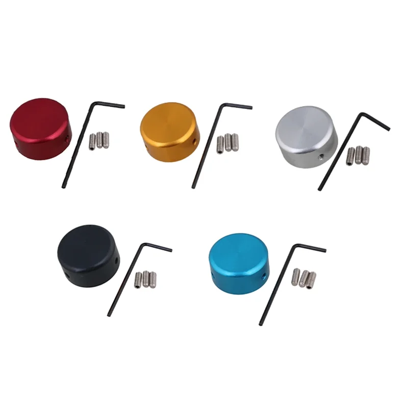 ABJA-5 Set Multi-Color Footswitch Toppers For Guitar Pedals - Durable Foot Nail Cap Pedal Topper