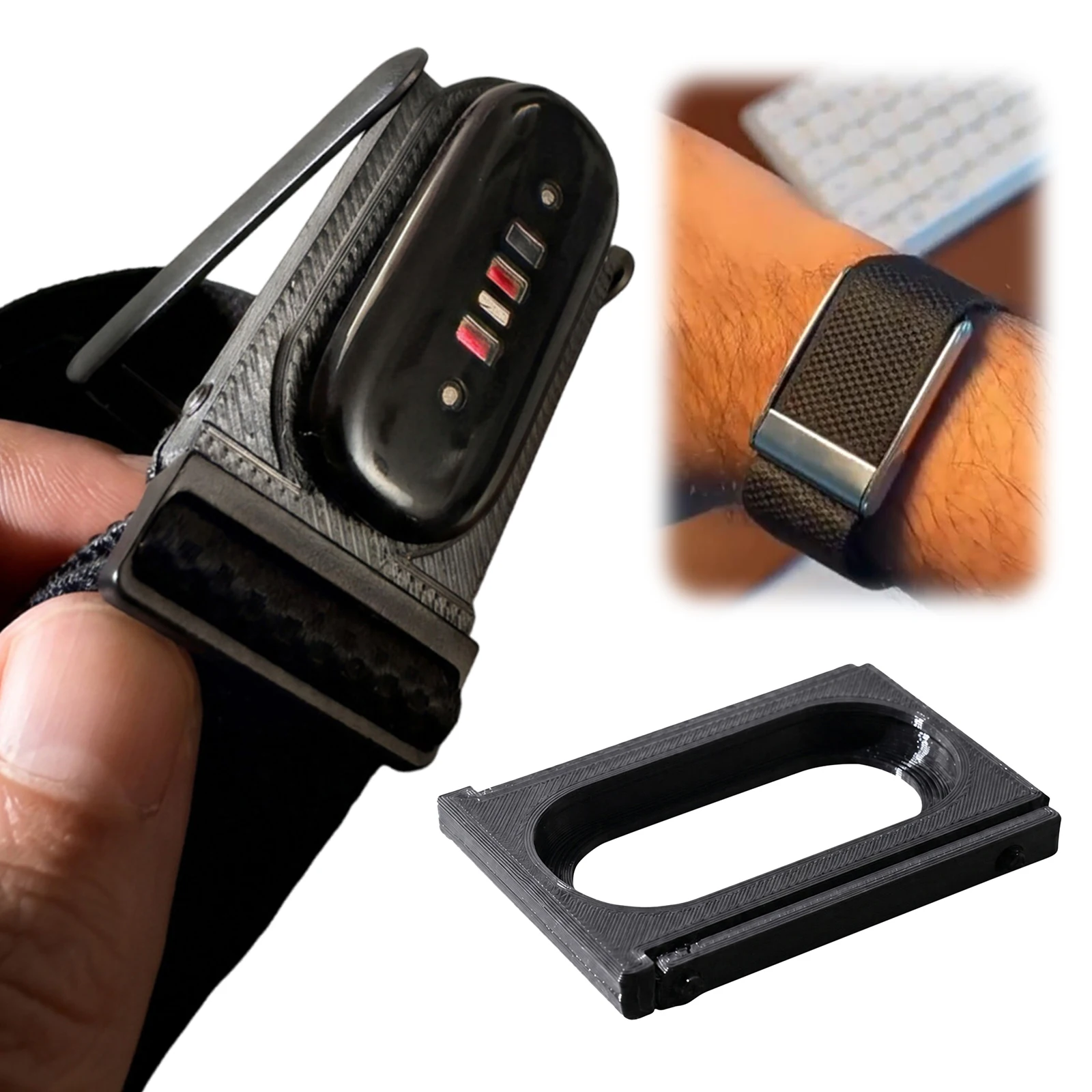 For Google Fitbit Air Whoop 5.0 Combo Accessories 12mm Inner Lug Adapter Case for Google Fitbit Air Watch Band Strap Connector