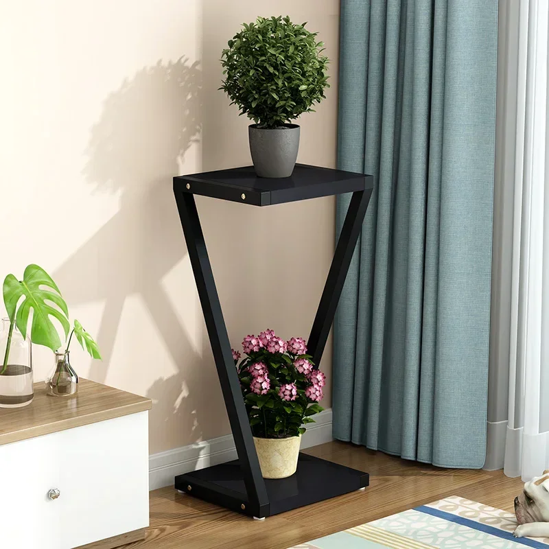 

Creative Flower Stand Living Room Multi-storey Indoor Special Home Green Frame Floor-standing Flower Frame Wrought Iron Modern
