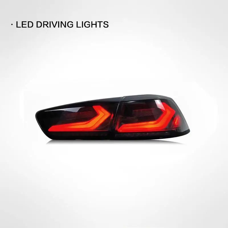 Car RGB Tail Lamp For Mitsubishi Lancer EVO EX 2008-2021 RGB Brake Reverse Sequential Turn Signal Lamps Taillights Assembly - view 4
