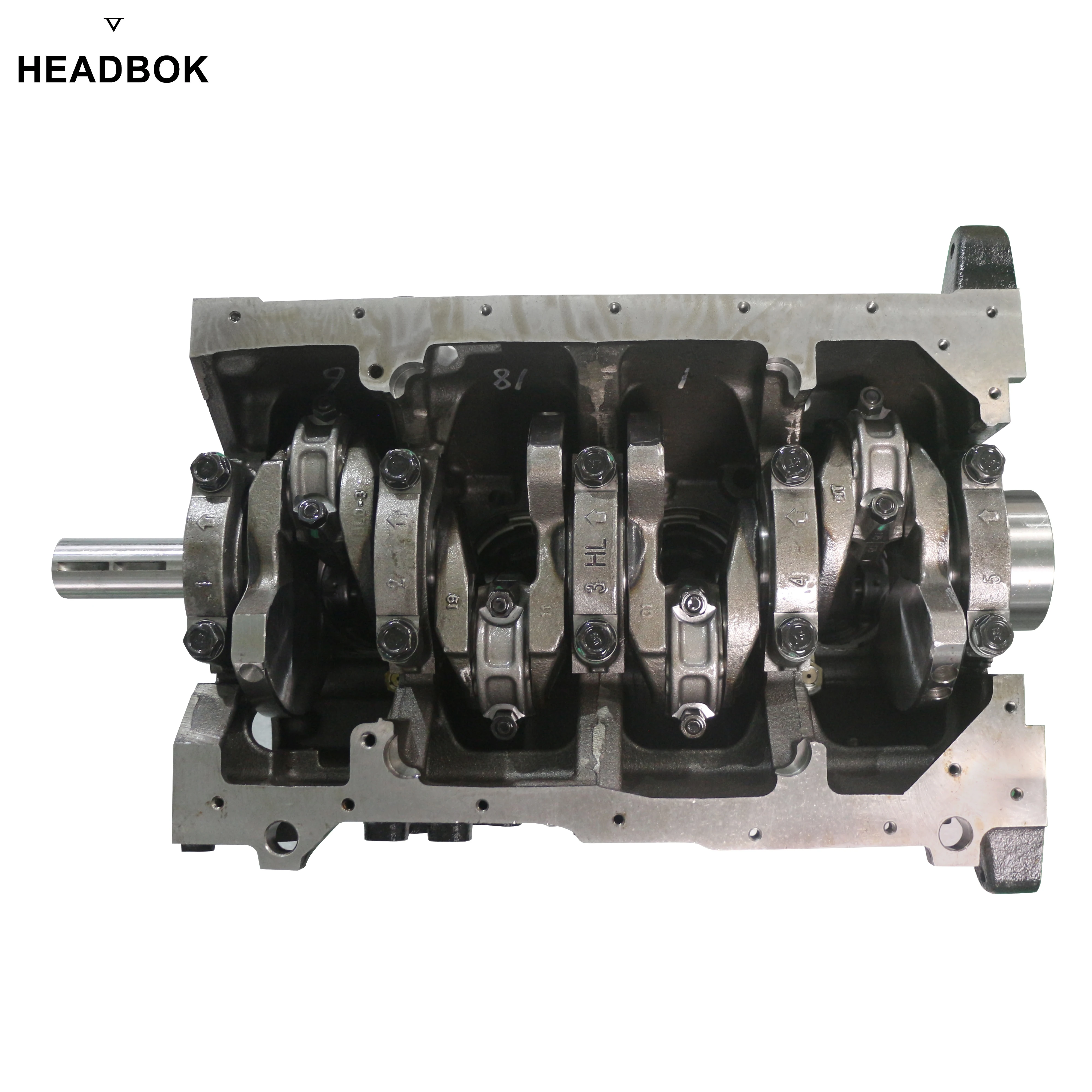 لقطع غيار السيارات محرك الديزل كتلة قصيرة اسطوانة كتلة كتلة طويلة لميتسوبيشي مونتيرو 4D56 #4