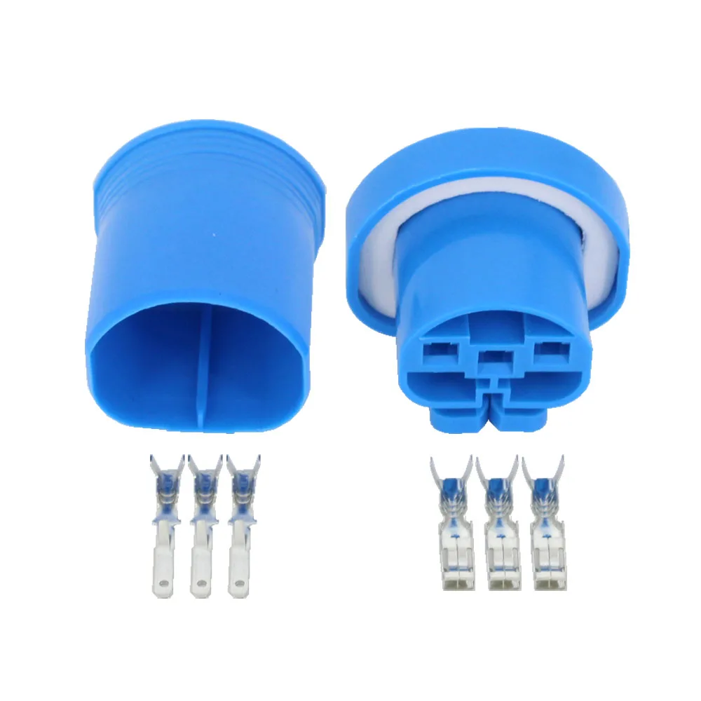 3 Pin Male Plastic Car Connector With Terminal DJ9004  Three-wire Plug 3P