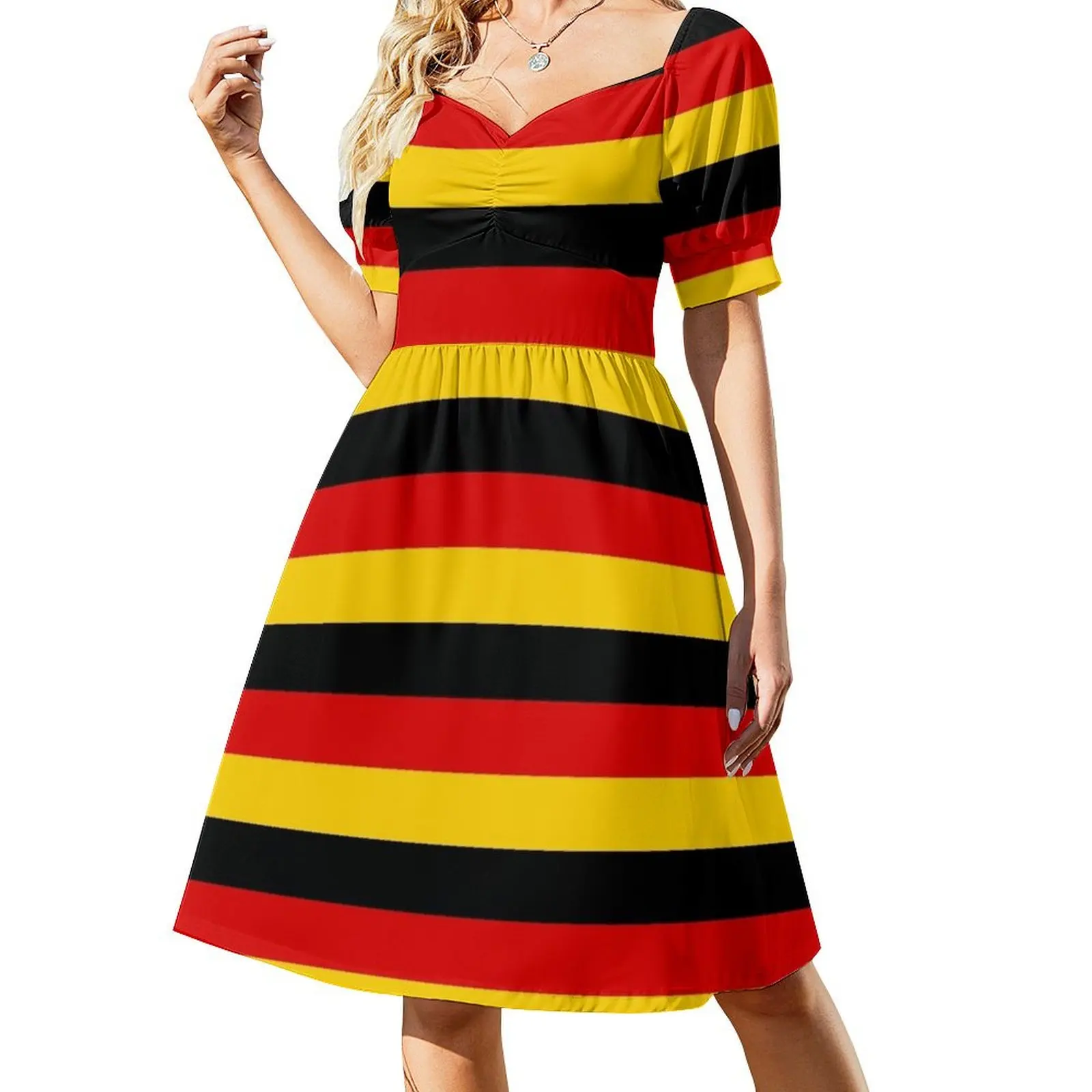 

Germany German Flag Short-Sleeved Dress women dresses ceremony dresses women's elegant loose dresses long for women