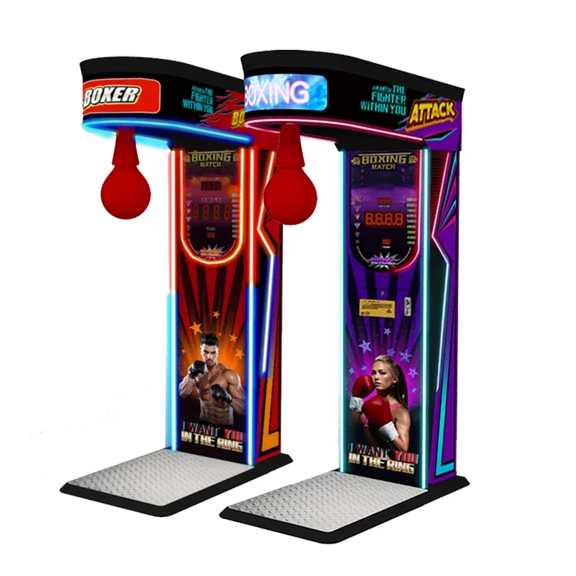 Newest Coin-Operated Boxing Arcade Machine ultimate big punch boxing machine with US Plug