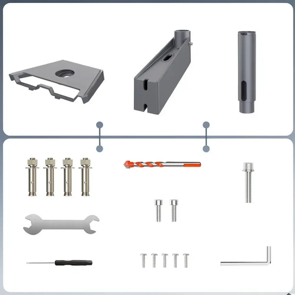 Aluminum Alloy Outdoor Mounting Bracket Holder For Video Surveillance Camera Stable Stand Pole Fixation Tool