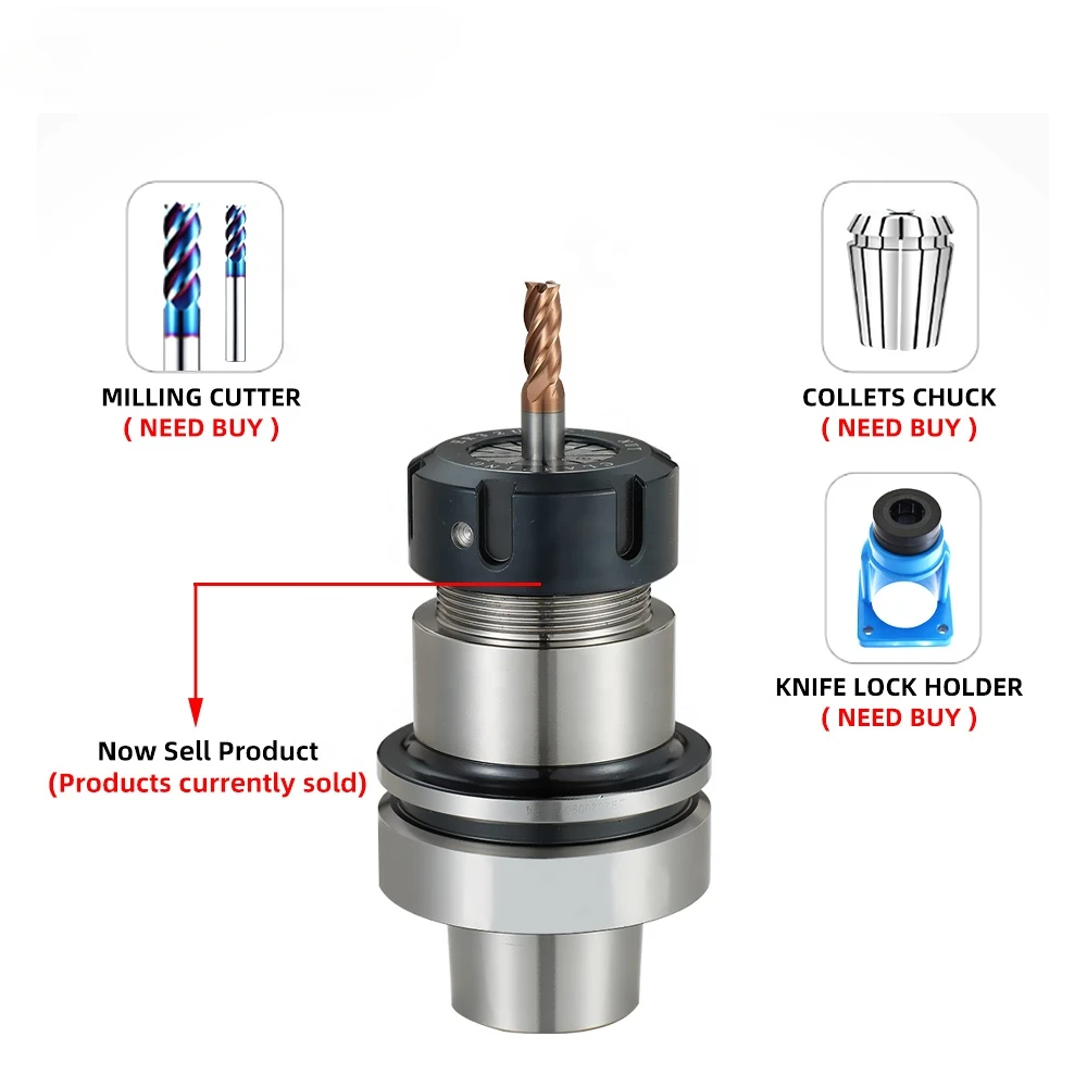 HSK-F ER woodworking engraving machine HSK63F ER11 ER16 ER20 ER25 ER32 ER40 spindle tool holder CNC machining center tool handle