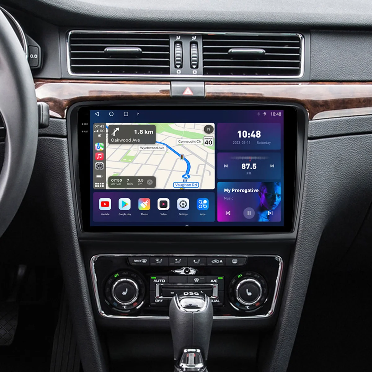 

Автомагнитола 2k 13,1 дюйма 4g Carplay, 2din, Android, мультимедийный проигрыватель, навигация Gps для Skoda Superb 2 B6 2008-2015, головное устройство