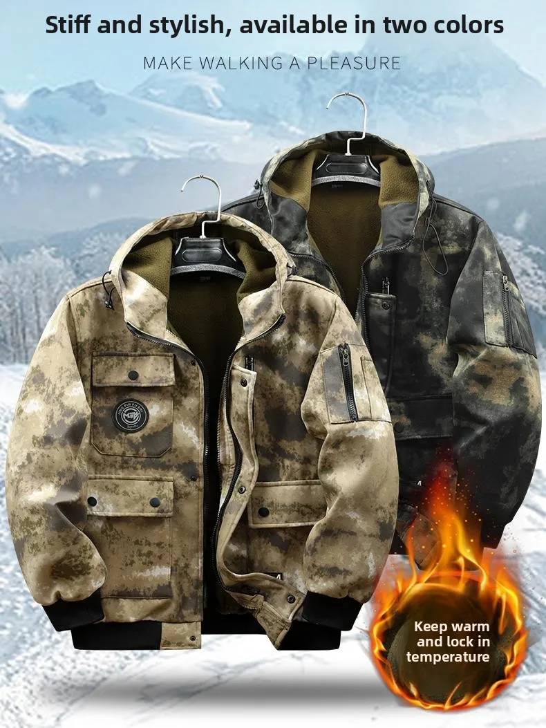 

Мужской камуфляжный комплект спецодежды с подкладкой Fce, износостойкий костюм для авторемонта на строительной площадке, защитный костюм