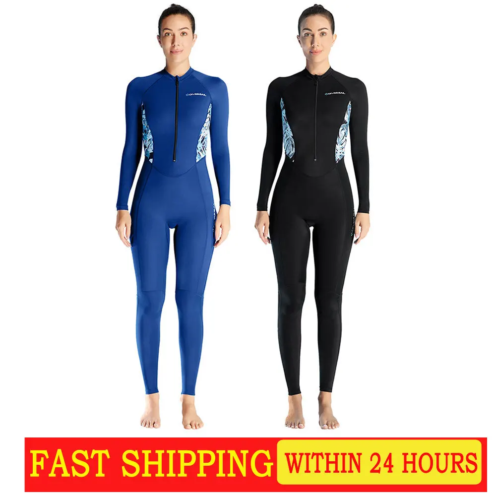 

Women's Swimwear One piece Thin Diving Suit Long Sleeve Full Body Surfing Swim Suit Snorkeling Beach Wear Sea Sunscreen Swimsuit