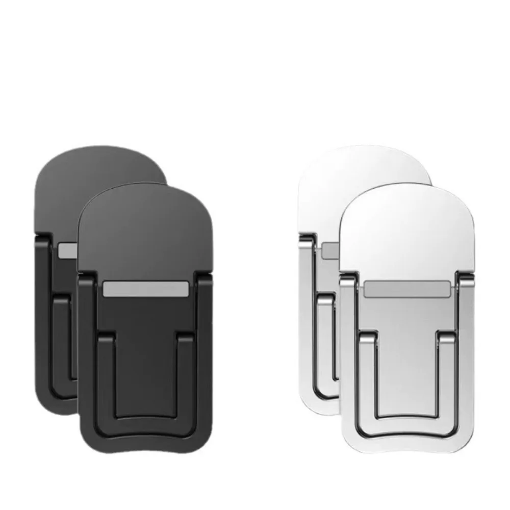 2pcs New Mini Laptop Stand 2 Adjustable Angles Self-adhesive Laptop Riser Stand Invisible Portable Foldable Bracket for Macbook