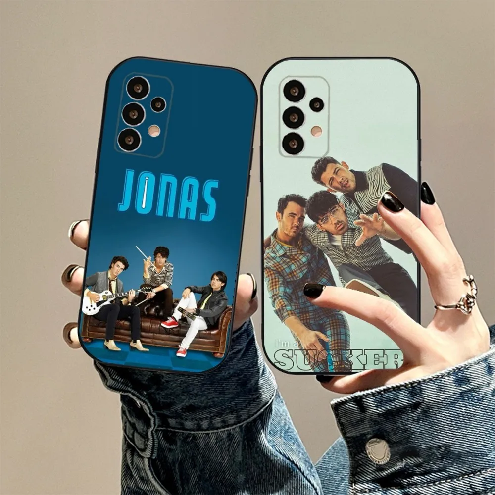 

Band Phone Case For Samsung S24,23,22,30,21,10,9,Ultra,Plus,Lite,FE,5G J-Jonas B- Brothers Black Soft Case