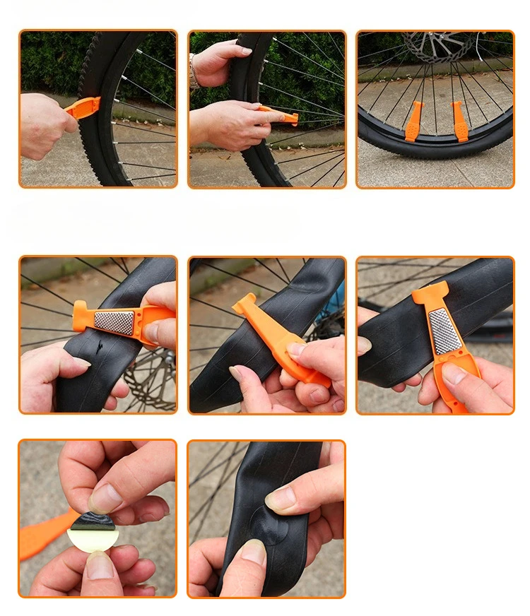 30/20/10PCS Bicycle Glue-free Tire Patches Tool Quick Repairing Tyre Protection Patch Adhesive Quick Drying Bike Accessories
