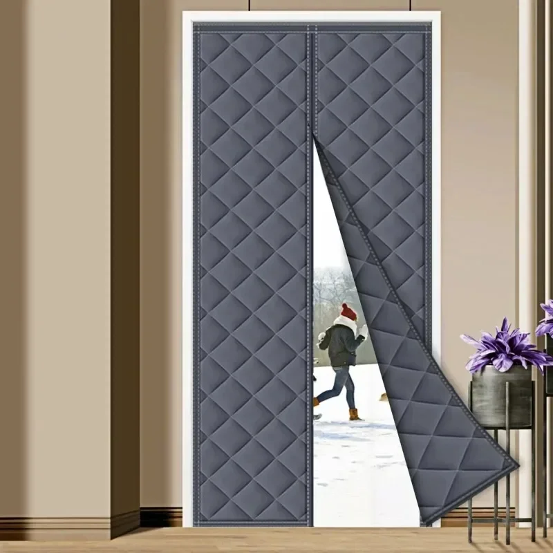 Magnetic Insulated Door Curtain, Suitable for Winter/doorway/attic Doors, Can Prevent Cold Air From Entering