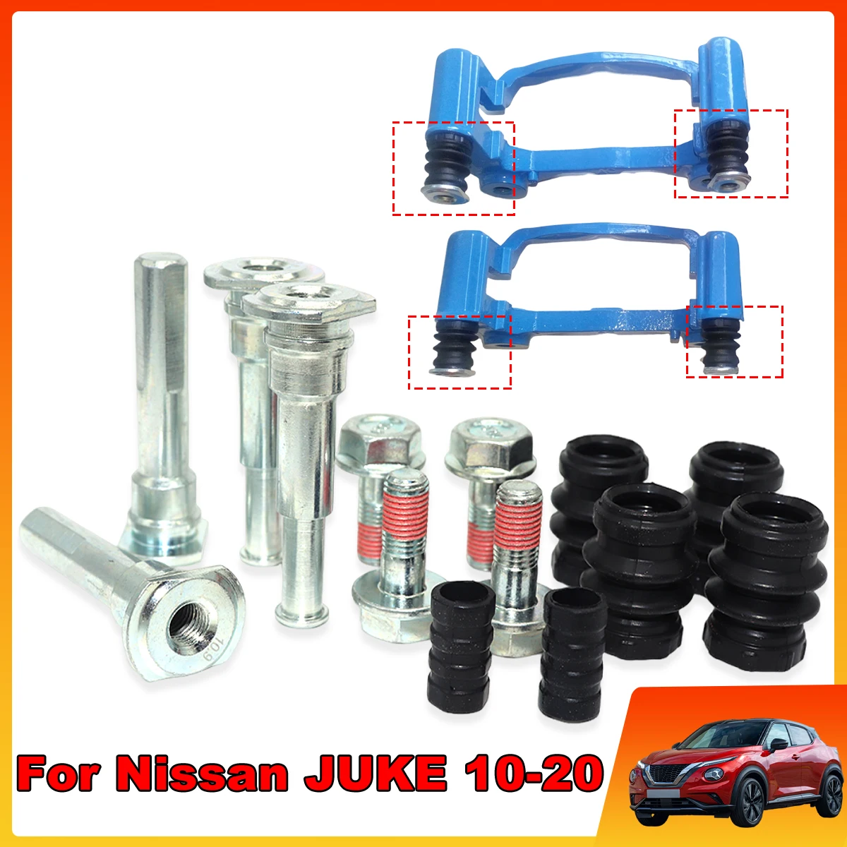 

Front Left Right Brake Caliper Cylinder Slider Guide Pin Bushing Boot Seal Rebuild Kits For NISSAN JUKE 2010-2019 2020 280/296MM