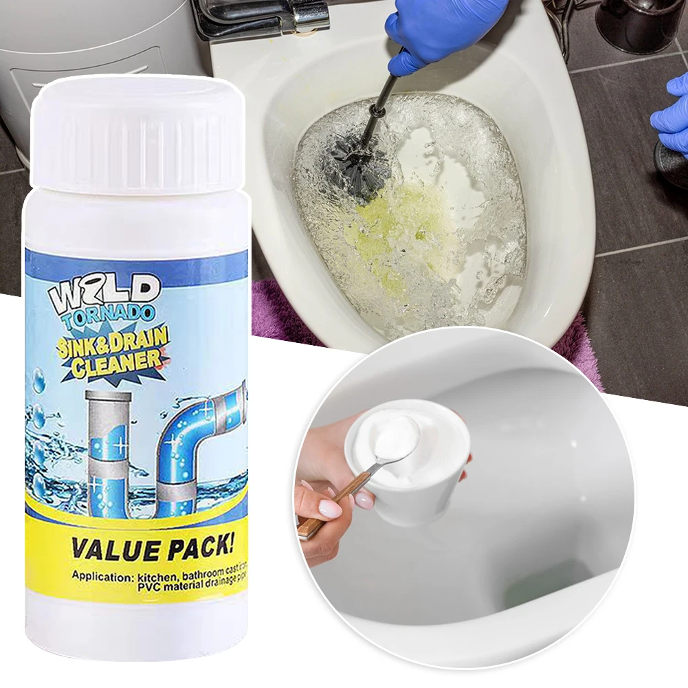 

110g Power Drain Clog Remover,Powerful Sink Drain/Sink Cleaner Instants Powerful Pipe Dredging Agents For Bathroom Kitchen