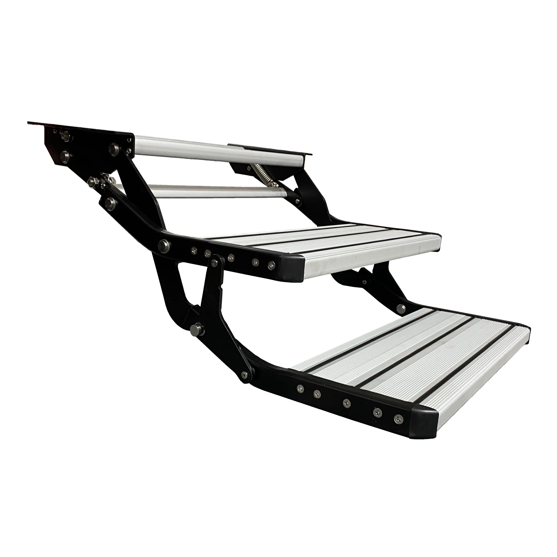 

Manufacturer Direct Sale Double Layer Aluminum Alloy Manual Step For RV Caravan Accessory