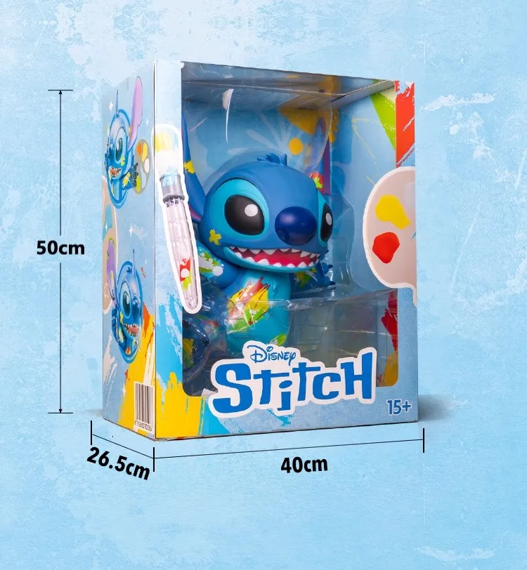 Officiële Disney Stitch Collectible, Urban Graffiti Colorway, Limited Edition kunstfiguur, modern decor, desktop display cadeau