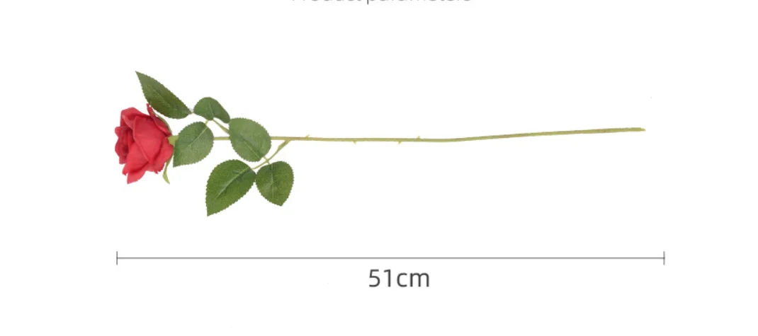5 Stück künstliche Rosenblüten aus Seide, langer Zweig, Blumenstrauß, Hochzeit, Zuhause, Zimmer, Tischdekoration, gefälschter Pflanzenkranz, Zubehör – Detail 1