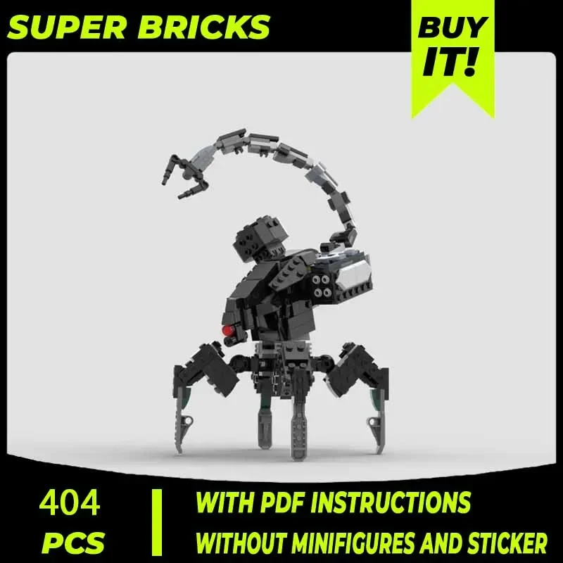 Moc Building Blocks Horizon Zero Dawned Robot Battle Machine Scarab Game Action Figures Model Bricks Toys Children Gift