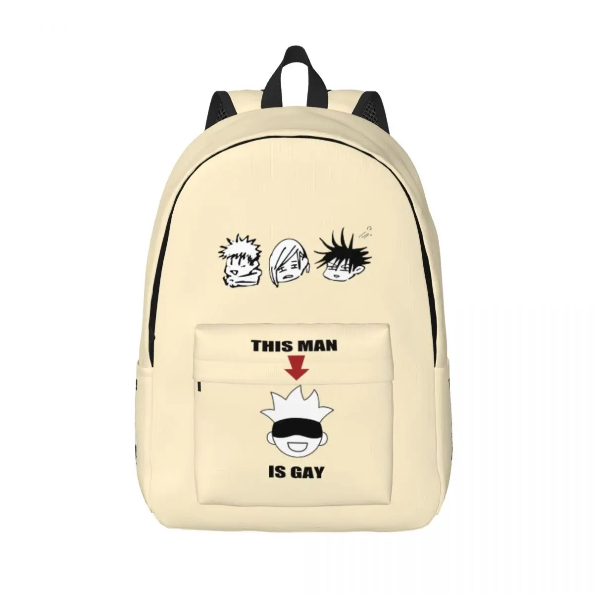 

Gift This Man Is Guy Large Capacity Handbag Jujutsu Kaisen Japanese Anime Super Quality For Kid Bookbag Outdoor