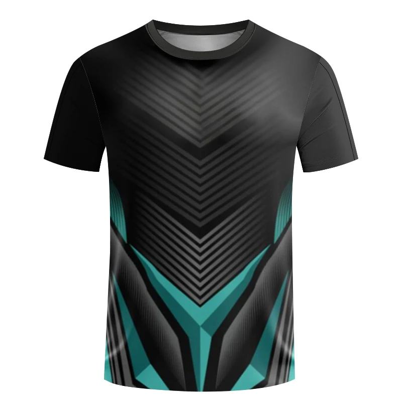 T-shirt stampata da uomo t-shirt Fitness ultrasottile ad asciugatura rapida estate Outdoor Running Top da Badminton da donna traspirante a maniche