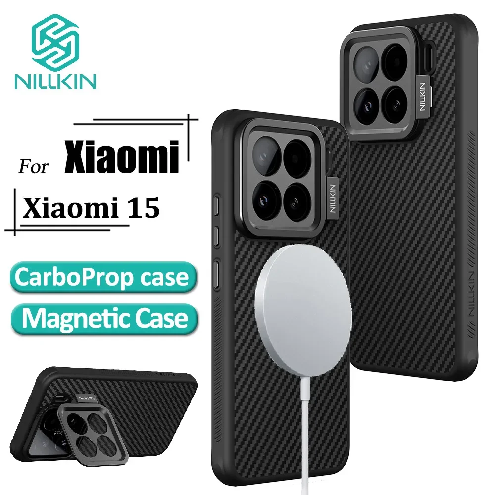 

Магнитный чехол Nillkin CarboProp для Xiaomi Mi 15 Pro 14, арамидное волокно + чехол из ТПУ