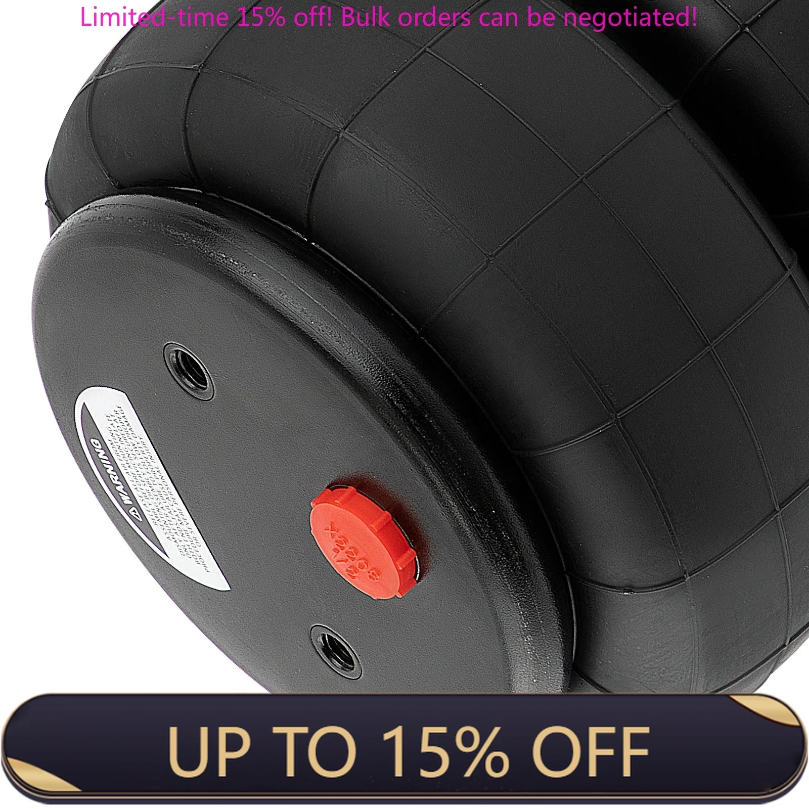 Пара передних и задних стандартных подвесных мешков с пневматической пружиной 2600 фунтов для тяжелых условий эксплуатации, 1/2 дюйма нпт