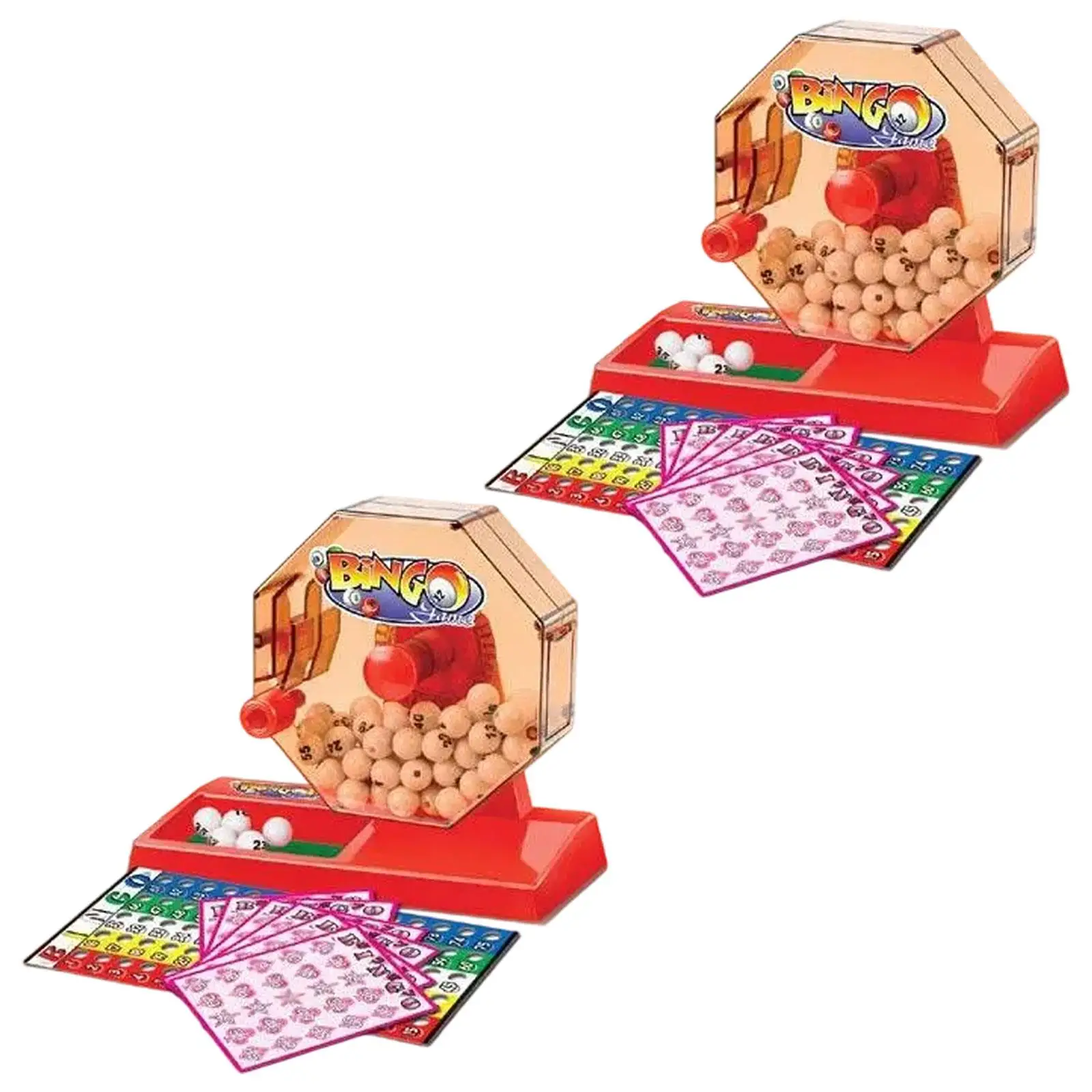 

Bingo Game Set White Balls Lucky Number Picking Machine for Kids Living Room
