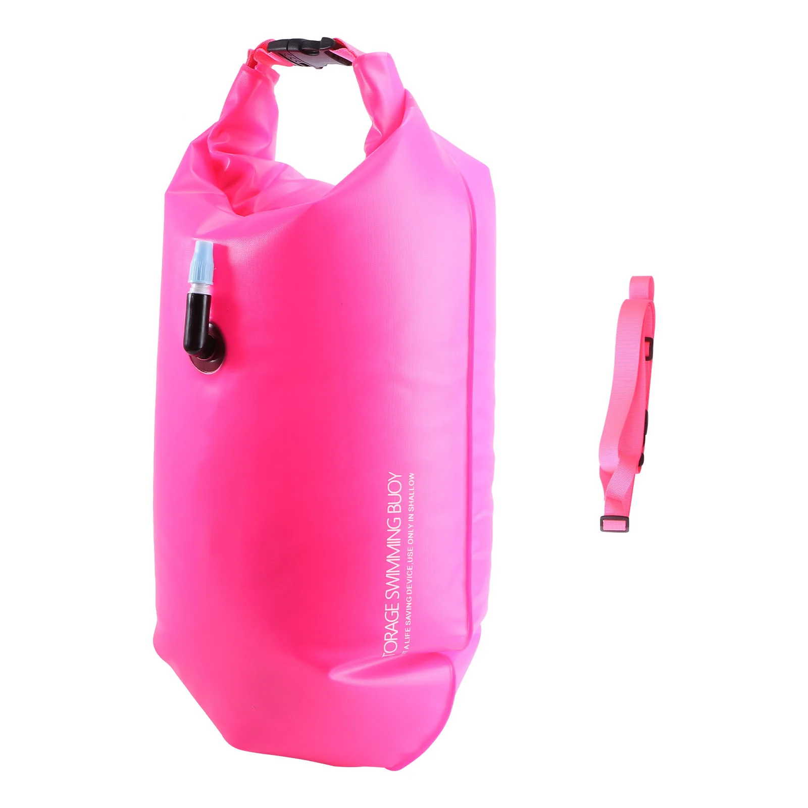 

20L Thicken PVC Inflatable Swim Buoy Bag Open Water Swim Gear for Kayaking Boating Beach Fun Rafting Fishing