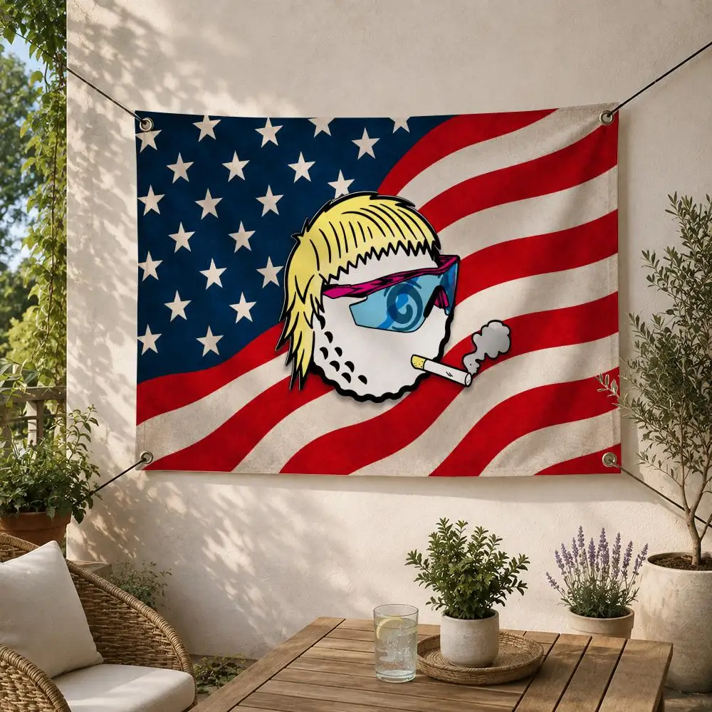Golf Fashion Brand M-Malbon Golf Flags Decorative Flag Banner for Outdoor Garden Yard Camping Party Home Wall Hanging Decor