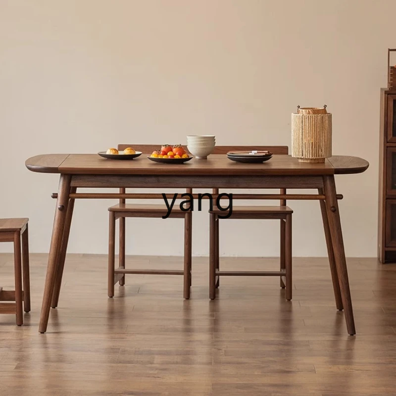

YHM solid wood dining table home desk writing desk light luxury