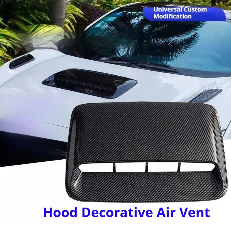 Car Engine Hood Fake Air Vent Sticker Universal 3D Bonnet Air Intake Vent Cover Auto Exterior Modification Styling Accessories