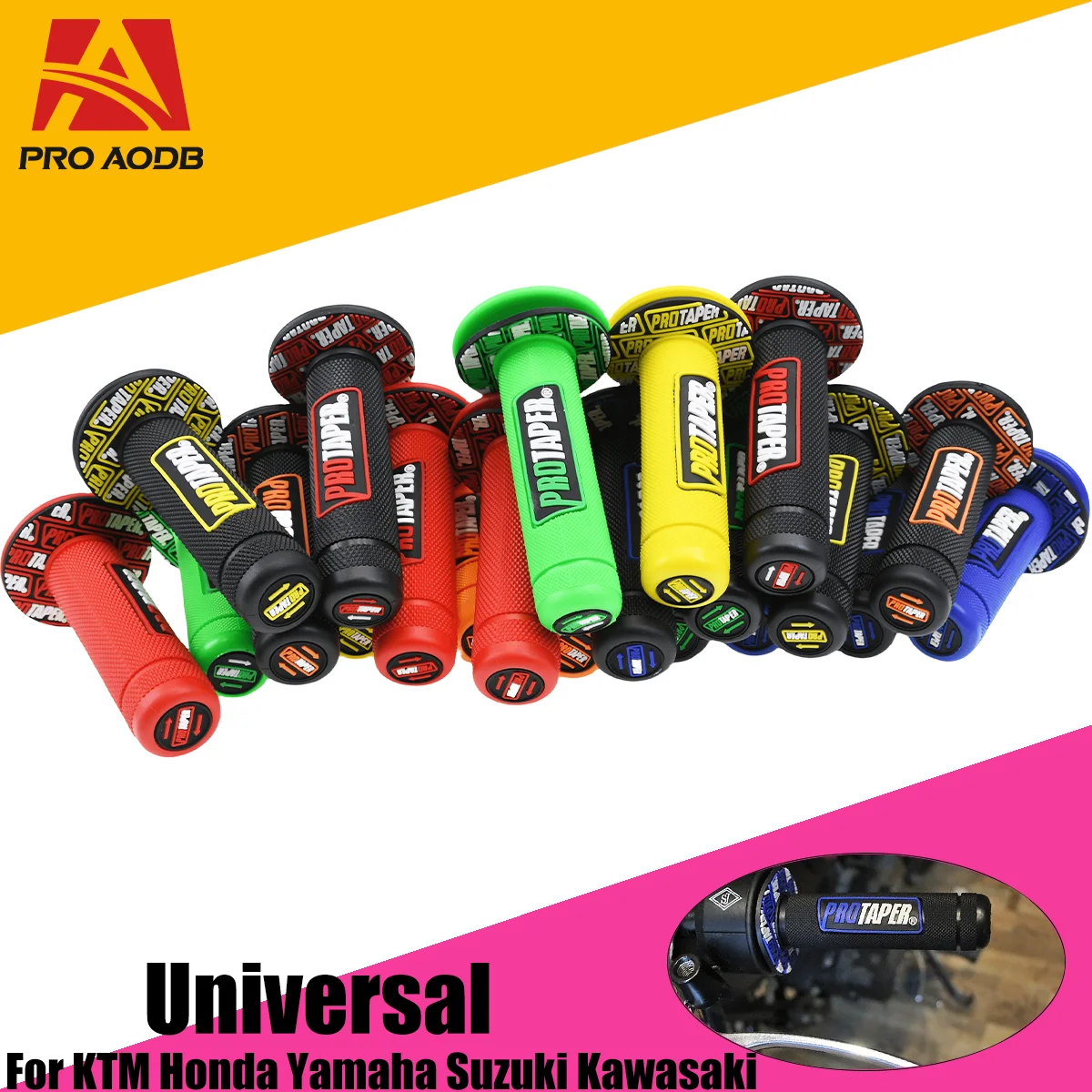 Universal Motorcycle 22mm 24mm Protaper Handle Bar Part Motorbike Handlebar for KTM Yamaha Motocross Moto Grip Off Road Pit Bike