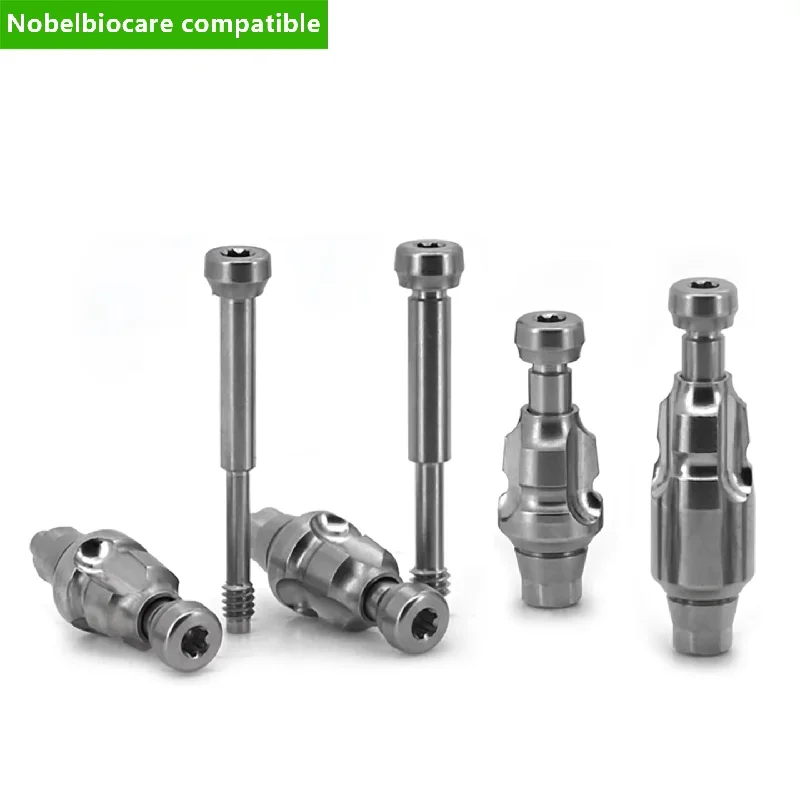 Dental Parts Titanium Closed Tray Transfer Coping for Nobel Impression Coping Analog Screw Lab Prosthetic Components Supplies