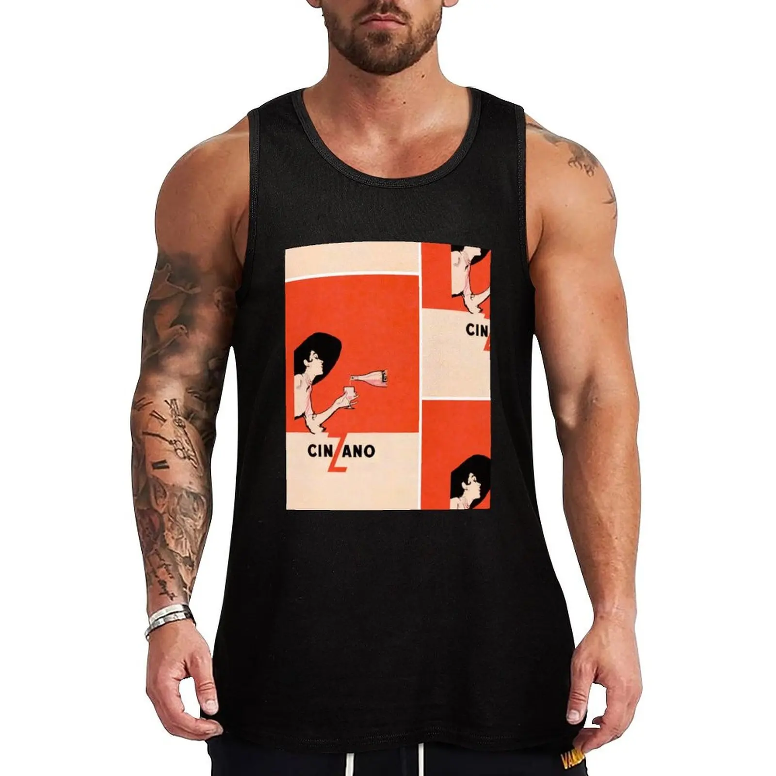 

Cinzano Tank Top Men's t-shirt basketball clothing gym shirt men