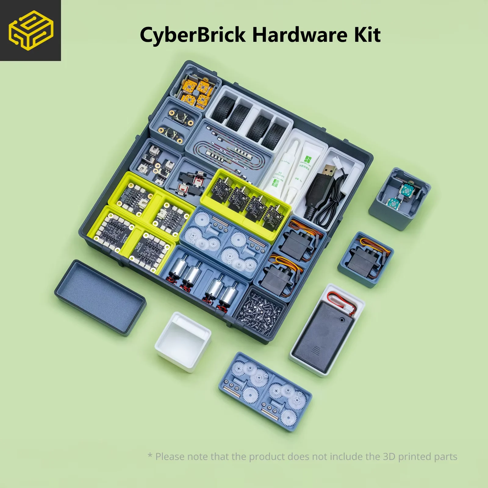 مجموعة أدوات CyberBrick لبرنامج Bambu Lab Creator، أجهزة قابلة للبرمجة معيارية لملحقات الطابعة ثلاثية الأبعاد MakerWorld #5