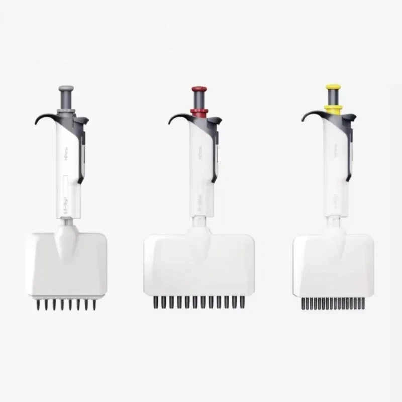Fully Autoclavable Manual 12-Channel Adjustable Color-Coded Pipette