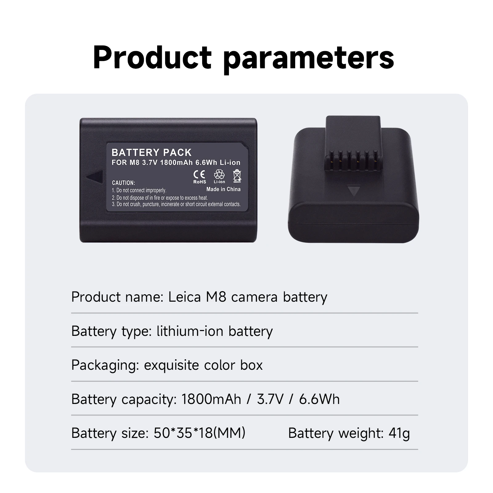 Cityork 3.7V Replacement Camera Battery 1800mAh high-capacity battery for Leica M8 M8.2 M9 M9-P MM ME M-E BLI-312 14464 Camera