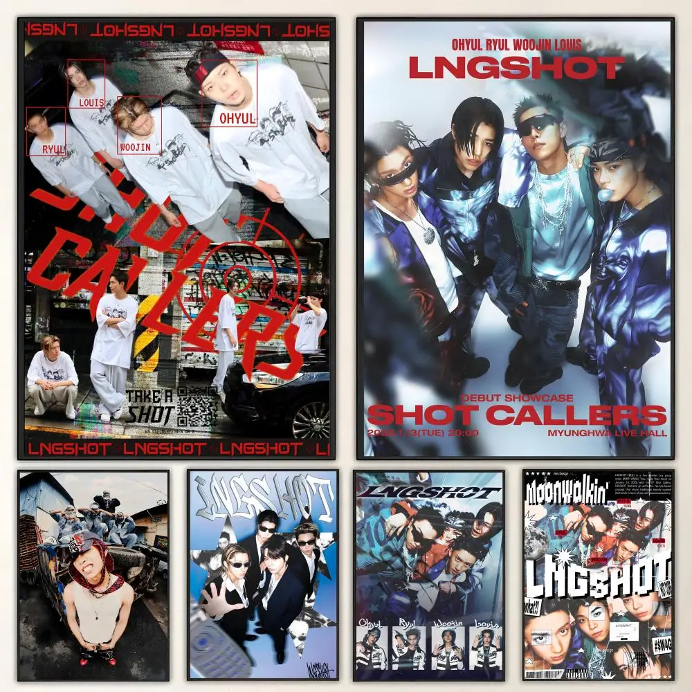 Poster HD art, waterproof, sticky wall, home decoration (living room, bedroom, bar), aesthetic Kpop Boy Group L-LNGSHOT