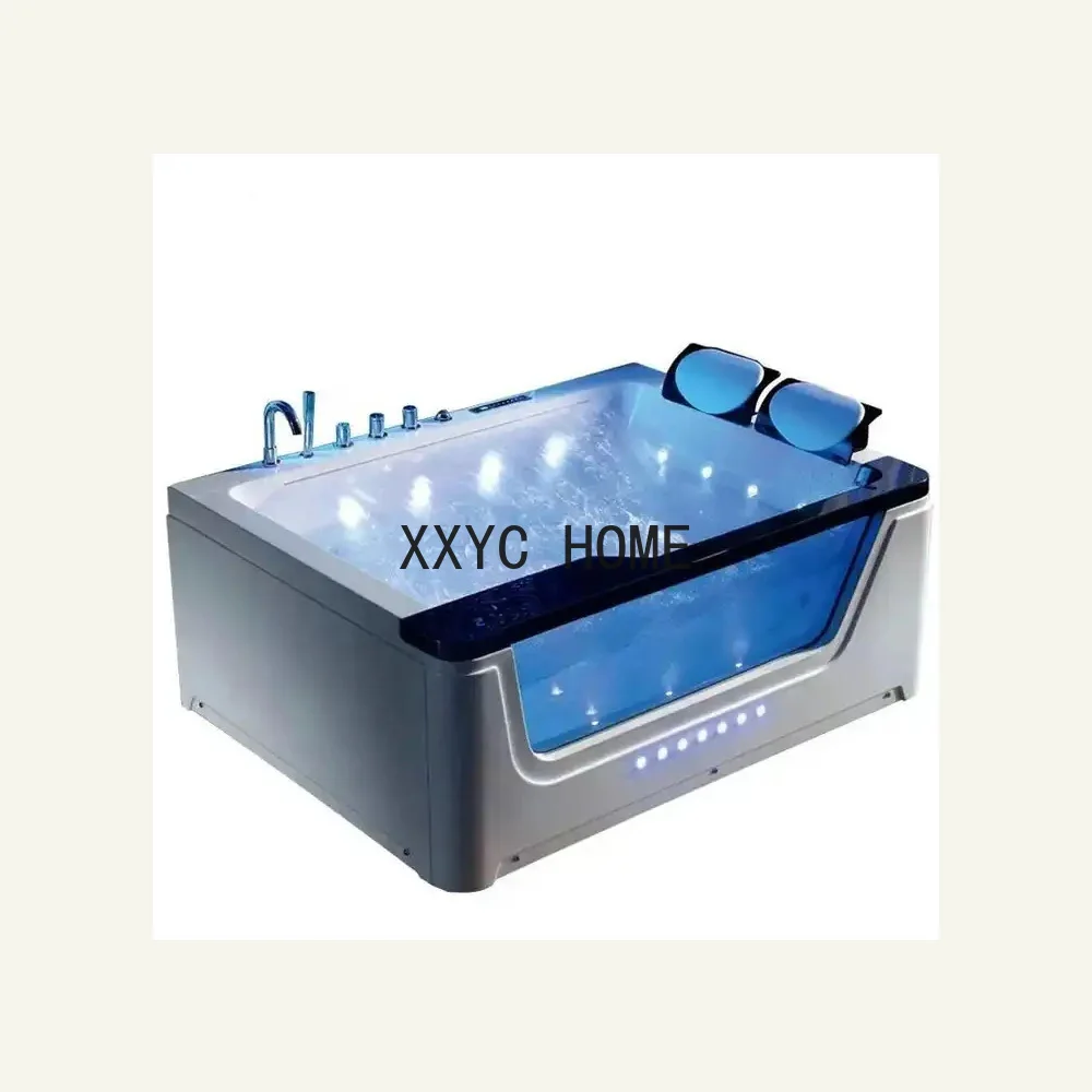 Promotion Lowest Price Modern Indoor Glass Spa Massage Bathtub