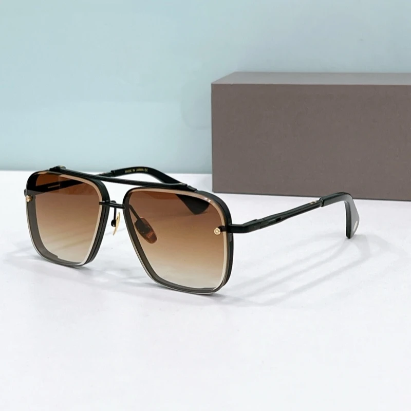 DITAA MACH-SIX LIMITED Luxe Designer Merk Mannen Zonnebril vrouwen Pilot Legering Outdoor Brillen Shades Voor Zon