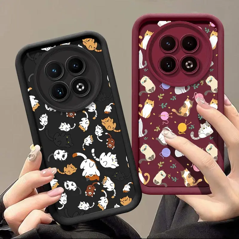 12 Lively Cat New Sky Eye Phone Case For Realme 12 11 10 9i 8Pro 9ProPlus 10Pro 12X 12Pro 9 7 7i 7Pro 8 8i 6 6S 5 5S Cover