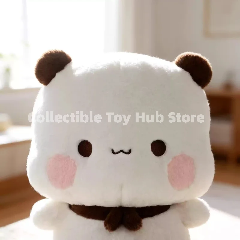 Image of Auf Lager: 35cm Yier und Bubu Paar-Plüschpuppen, Niedliche Kawaii Panda-Bären Stofftiere, Weiche Hautfreundliche Schlafkissen, Geburtstagsgeschenke